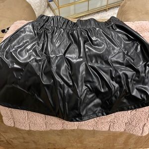 Shein leather skirt